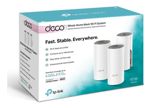 Access Point, Router, Sistema Wi-fi Mesh Tp-link Deco M4 Blanco 100v/240v 3 Unidades