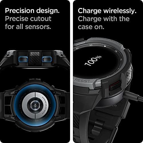 Imagen 6 de 7 de Funda Spigen Rugged Ar Pro Para Galaxy Watch 4 Classic 42mm