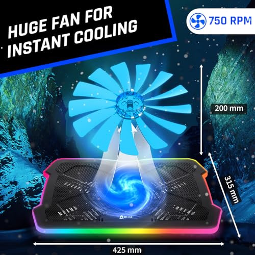 Almohadilla De Enfriamiento Para Computadora Portatil Rgb Co