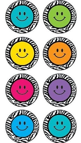 Profesor Crea Recursos Cebra Caras Sonrientes Mini Stickers