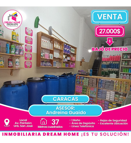 Local En Venta Av. Panteón, Urb. San José, Av. Norte 5 - Caracas