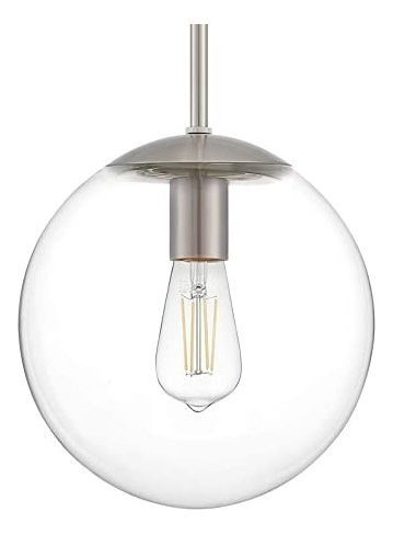 Lámpara Colgante De Globo De Cristal Grande De 10 in Motini