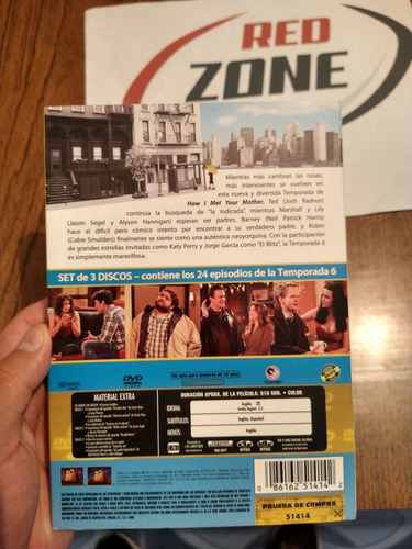 How I Met Your Mother Como Conoci Tu Madre Temporada 6 Dvd (Usado)