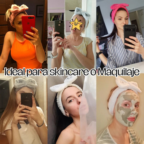 35 Diadema Banda Omg Cabello Maquillaje Rutina Belleza Color Surtidos Color