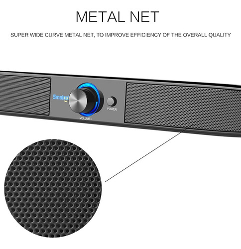 Imagen 3 de 10 de Smalody Soundbar Altavoces Usb Powered Home Theater