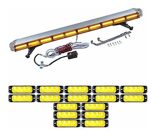 Ensamblaje De Luz De Seña Ámbar 1 Pieza 47  Cob Led Beacon A