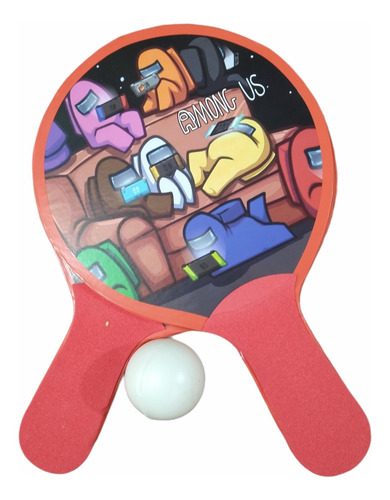 Imagen 3 de 10 de Raqueta De Ping Pong Varios Motivos