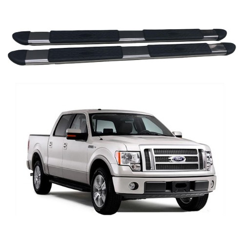 Estribos Ford F150 Lobo Doble Cabina 2004 A 2014 Cromado