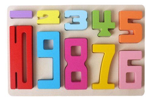 Juego Rompecabezas Números Madera, Juegos