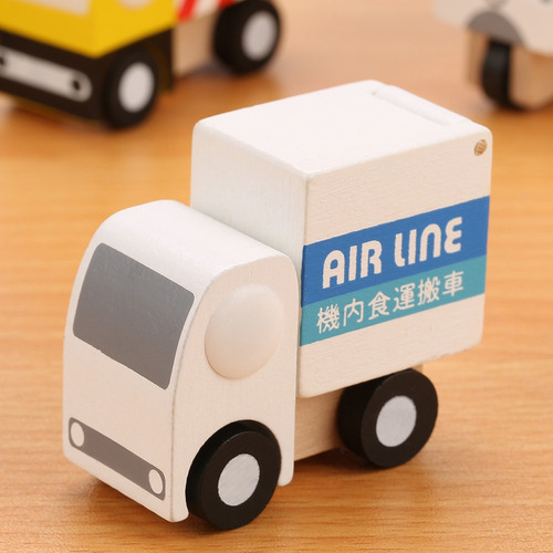 12 Unids/set De Madera Bebé Niño Dibujos Animados Coche De J