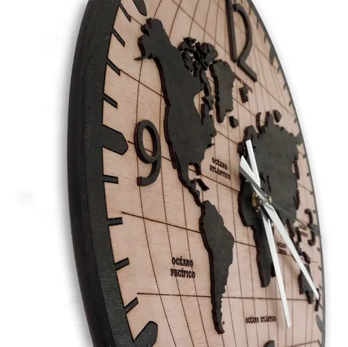 Reloj de pared mapamundi hotsell