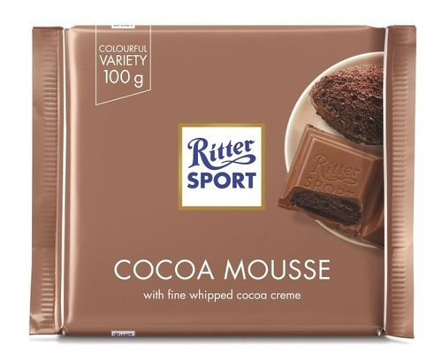 Chocolate Ritter ( Alemania) Con Mousse De Chocolate X 100g.