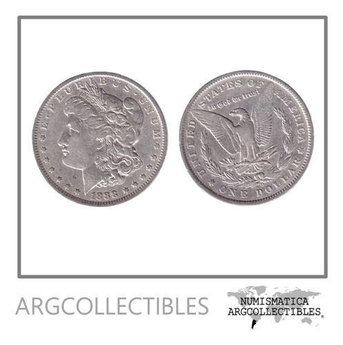 Usa Moneda 1 Dolar 1888 O Morgan Plata 900 Km-110 Vf+ (Usado)