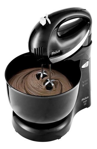 Batedeira Philco Paris 4 Velocidades + Turbo 4 L Preta 350w Cor Preto Voltagem 220v