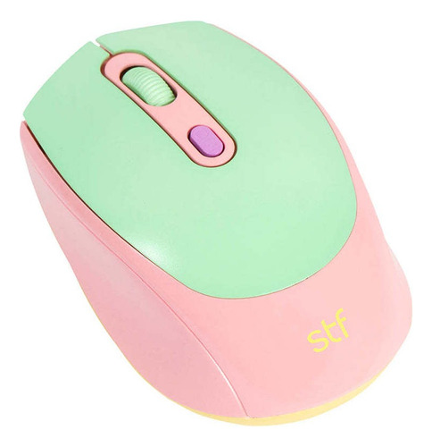 Mouse Inalámbrico Óptico Stf Viva! Para Computadora Color Rosa