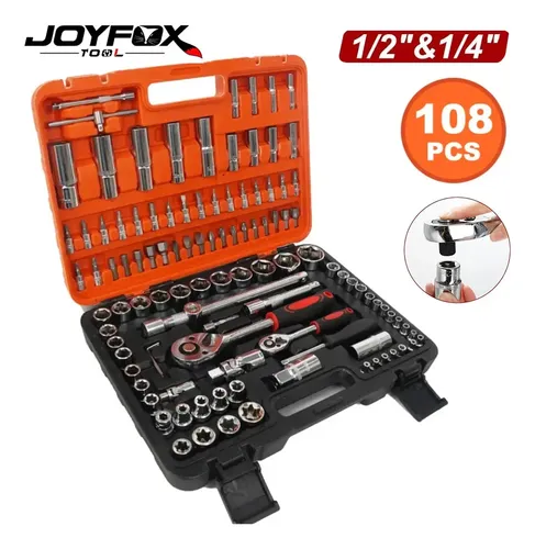 MelloJoy 5点セット Joyfox Jogo De Ferramentas Completo Soquetes E Chaves Aço Crv 108