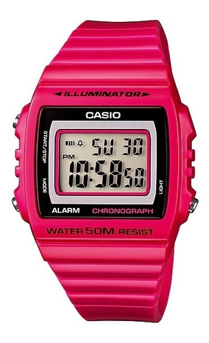 Imagem 1 de 1 de Relógio Casio Feminino Digital Rosa W-215h-4avdf