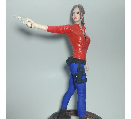 Action Figure Claire Redfield Resident Evil 2 Decoração