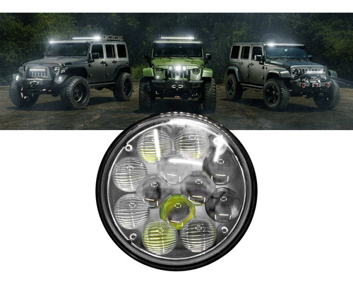 Faro Caminero Auxiliar Led Redondo 12led 151mm 12/24v