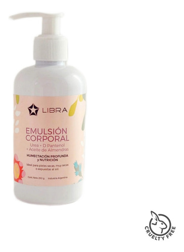 Emulsion Corporal Humectante Nutritiva X 250 Piel Seca Libra