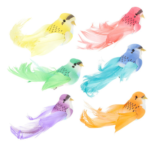 12pcs Colibri Clip Adorno Artesania Pajaro Ave Decoracion