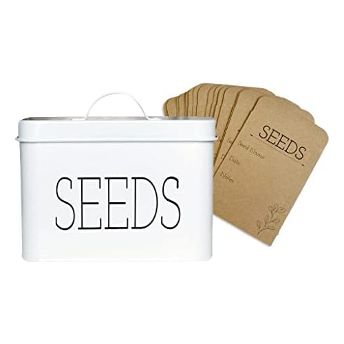 Lola Creates Seed Storage Organizer Box Decorative Seed...