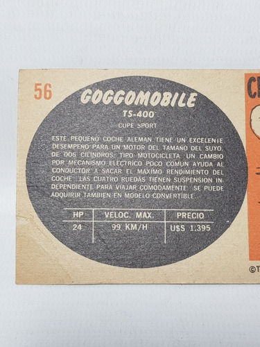 Imagen 4 de 6 de Antigua Figurita Automovilismo 1960 Mag 57822
