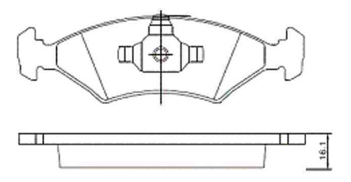 Pastilla De Freno Ford --ka 1.6 09/ Delantera