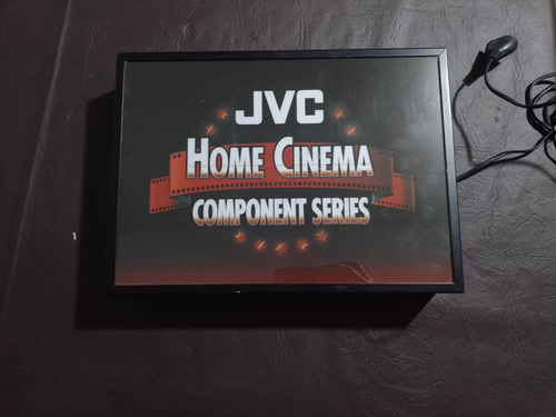 Antiguo Cartel Luminoso Jvc Promocional En Caja Japan (Usado)