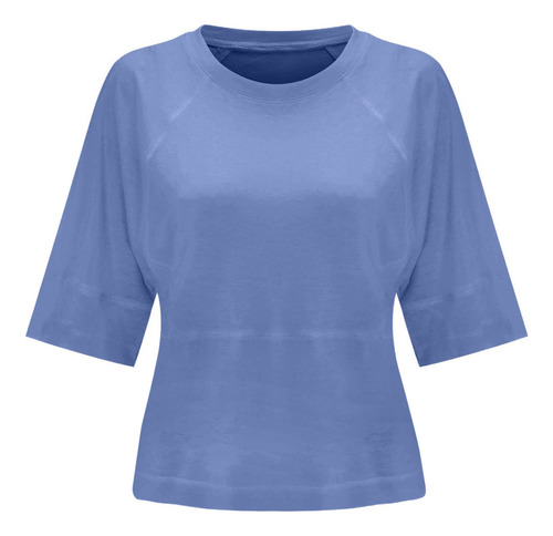 Camiseta Transpirable Casual De Verano Con Cuello Redondo 45