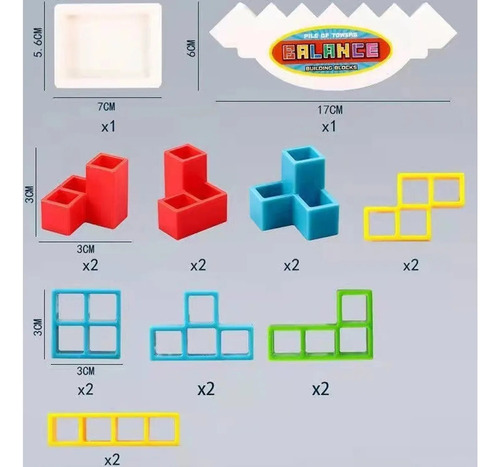 P, Juego Infantil Tetris Stacked Joy Balance C