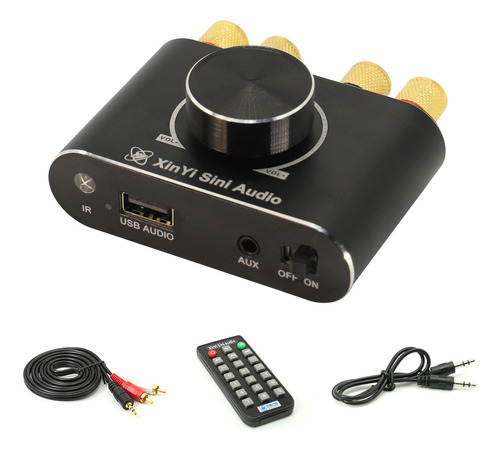 Amplificador De Audio, Controlador Usb Estéreo, Control