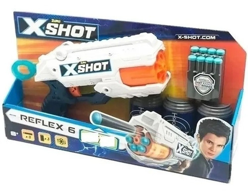 Pistola Lanza Dardos X-shot Revolver Excel Reflex Tk-6 Nenes