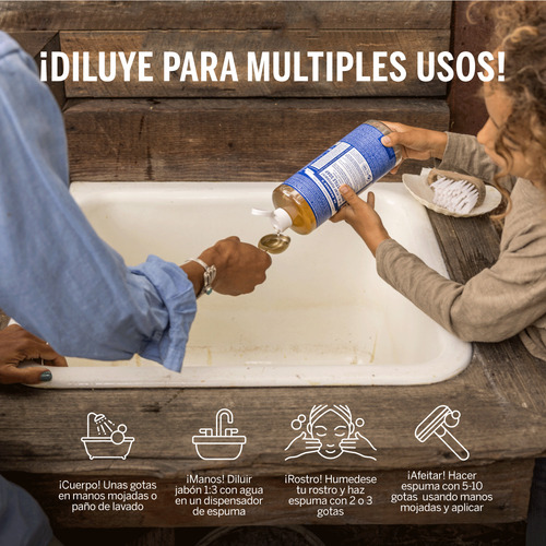 Jabón Liquido De Castilla Organico Dr Bronner's Citrico 3.8L