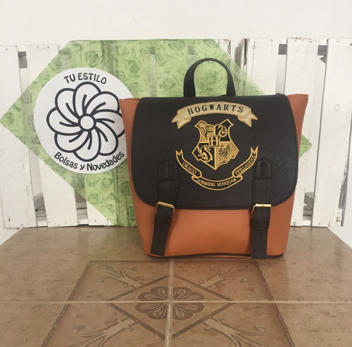Imagen 3 de 6 de Mochila Harry Potter Camel