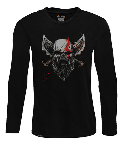 Camiseta Manga Larga Dios De La Guerra God Of War Lbo2