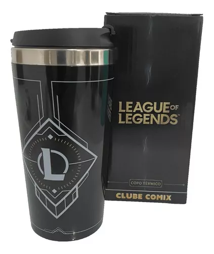 Copo Termico De Viagem League Of Legends 450 Ml Preto Lol