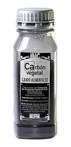 Carbon Vegetal Para Repostería Marca Pastelar / Lauacu