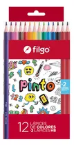 Comprar Lapices Filgo Pinto X 12 Colores + 2 Lapices Grafito hb