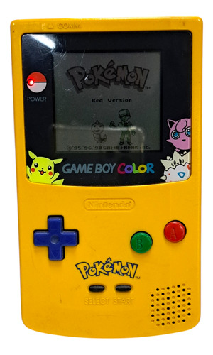 Consola Nintendo Game Boy Color Modelo Pokemon Sin Sonido Amarillo (Usado)
