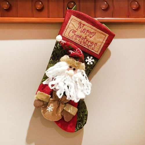 Exquisitas Medias Navideñas Personalizadas Hechas A Mano