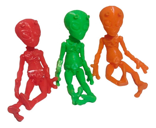 Imagen 3 de 3 de Marciano Alien Articulado + Varios Colores