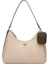Comprar Bolsa Guess Factory Sg959718-bem Acabado de los herrajes Níquel Color Beige Correa de hombro Beige Diseño de la tela Lisa