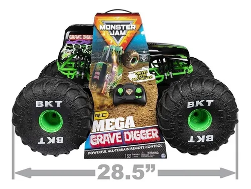 Grave Digger Monster Jam Rc Todo Terreno 360 Carga Usb Radio