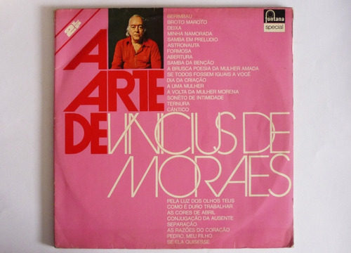 Vinicius De Moraes - A Arte De Vinicius De Moraes - Lp 