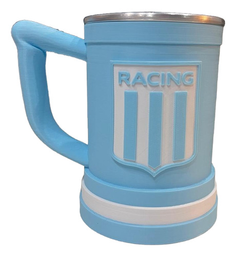 Jarra Vaso Chopp Fernet Cerveza 600cc Racing Club 3d Racing