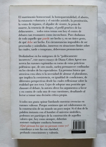 Que Piensan Los Que No Piensan Como Yo - Daiana Cohen Agrest (Usado)