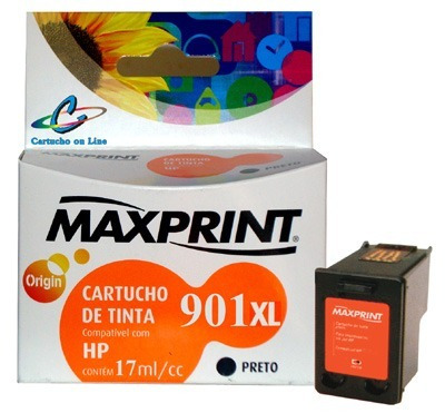 Cartucho Compatível Hp 901xl - Preto - Maxprint 17 Ml