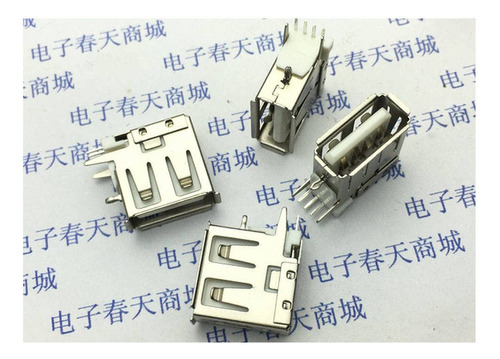 50 Pieza Usb Tipo Conector Enchufe Inverso Hembra 4 Pine