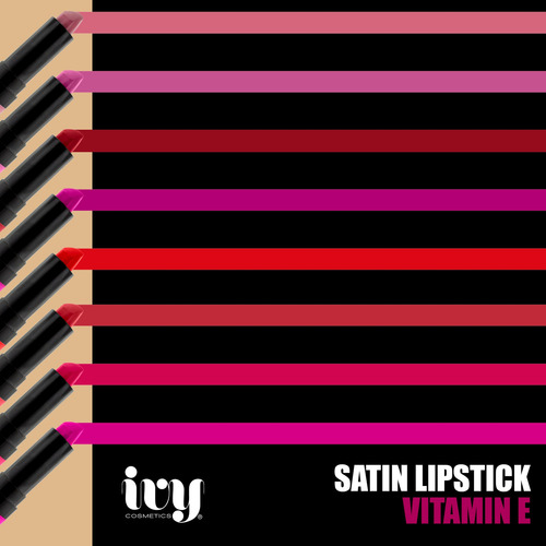 Labial Satinado Ivy Con Colageno Y Vitamina E Glam Romance
